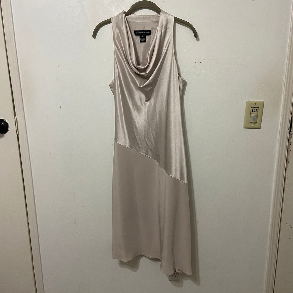 Jones New‎ York Women's size 8 Cocktail Dress Evening Ivory Asymmetrical Hem